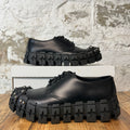 Prada Brushed Leather Studded Derby Sneaker Sz 7.5