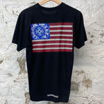 Chrome Hearts USA Flag Black T-shirt Sz S