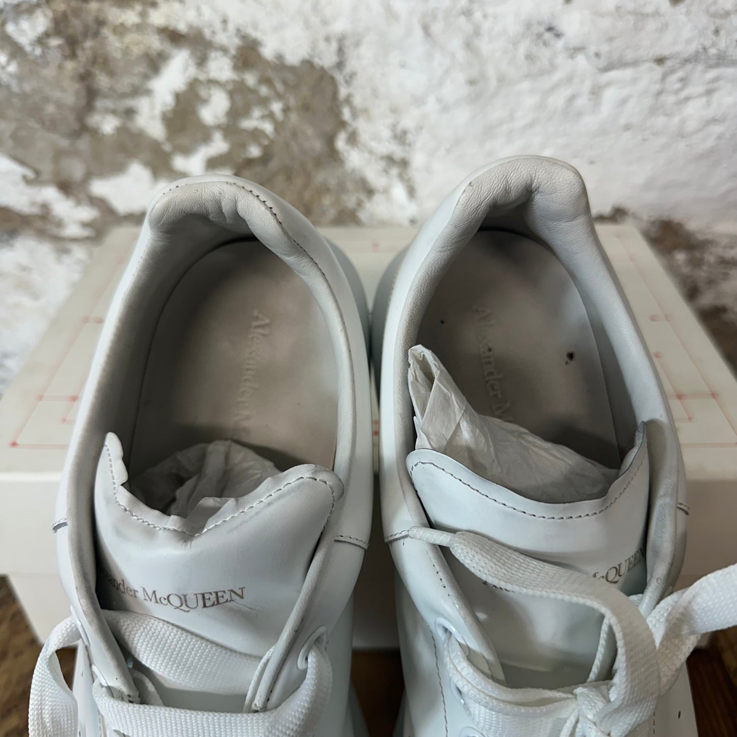 Alexander Mcqueen Triple White Sneaker Sz 13 (46)