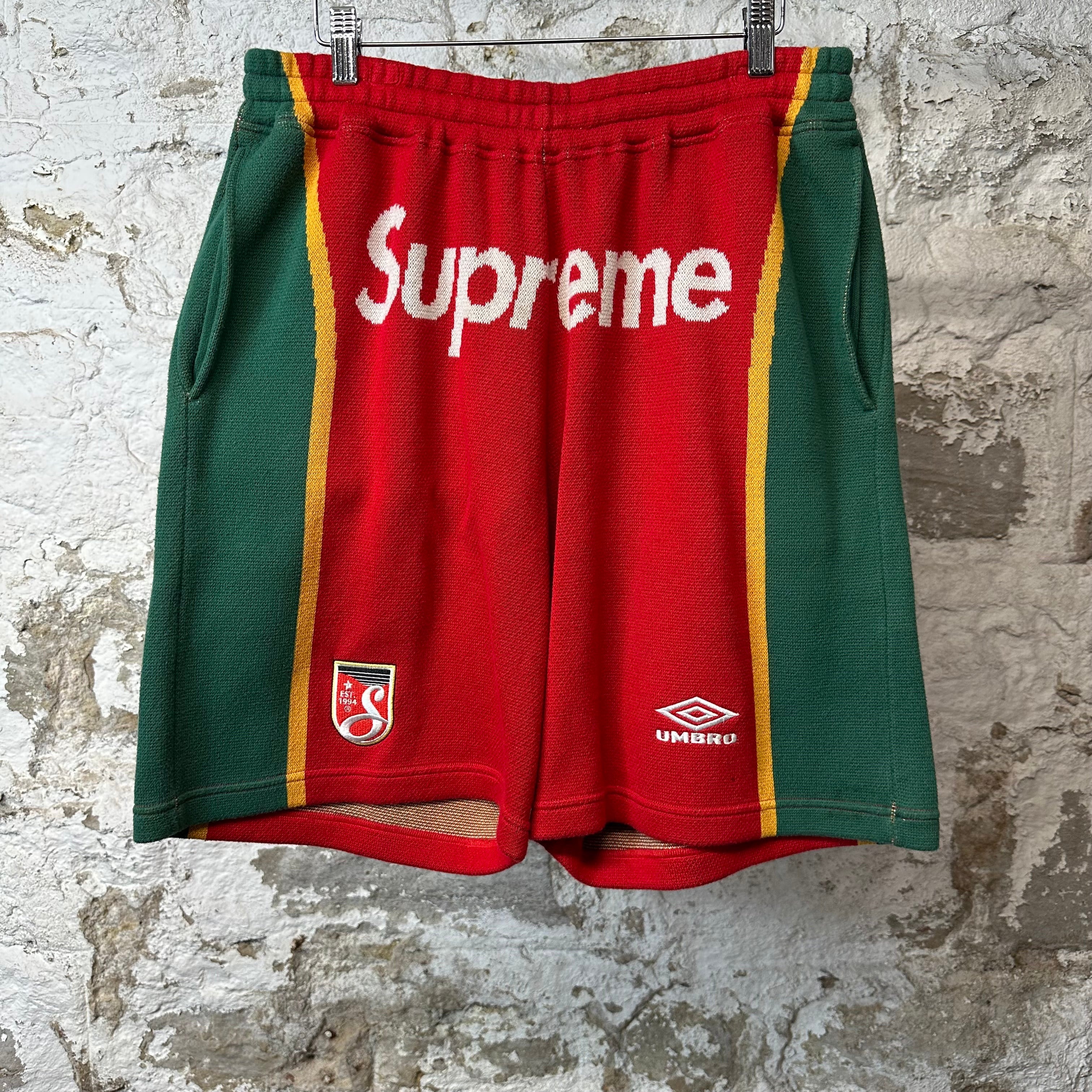 Supreme Umbro Knit Shorts Sz Red Sz S