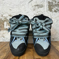 Lanvin Curb Blue Black Lace Blue Black Sneaker Sz 15 (48) No Box