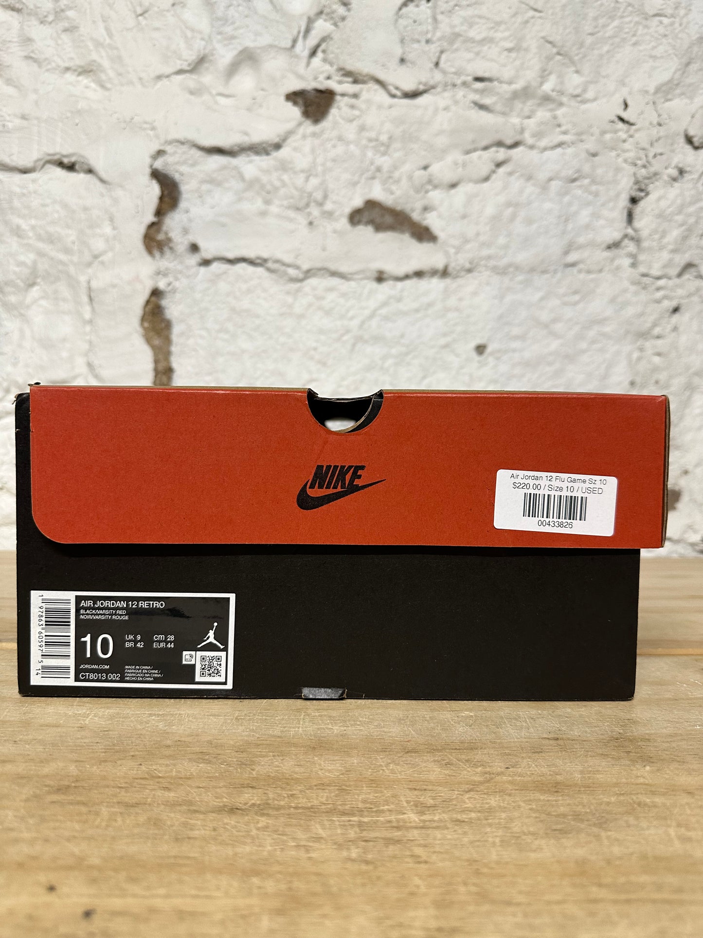 Air Jordan 12 Flu Game Sz 10