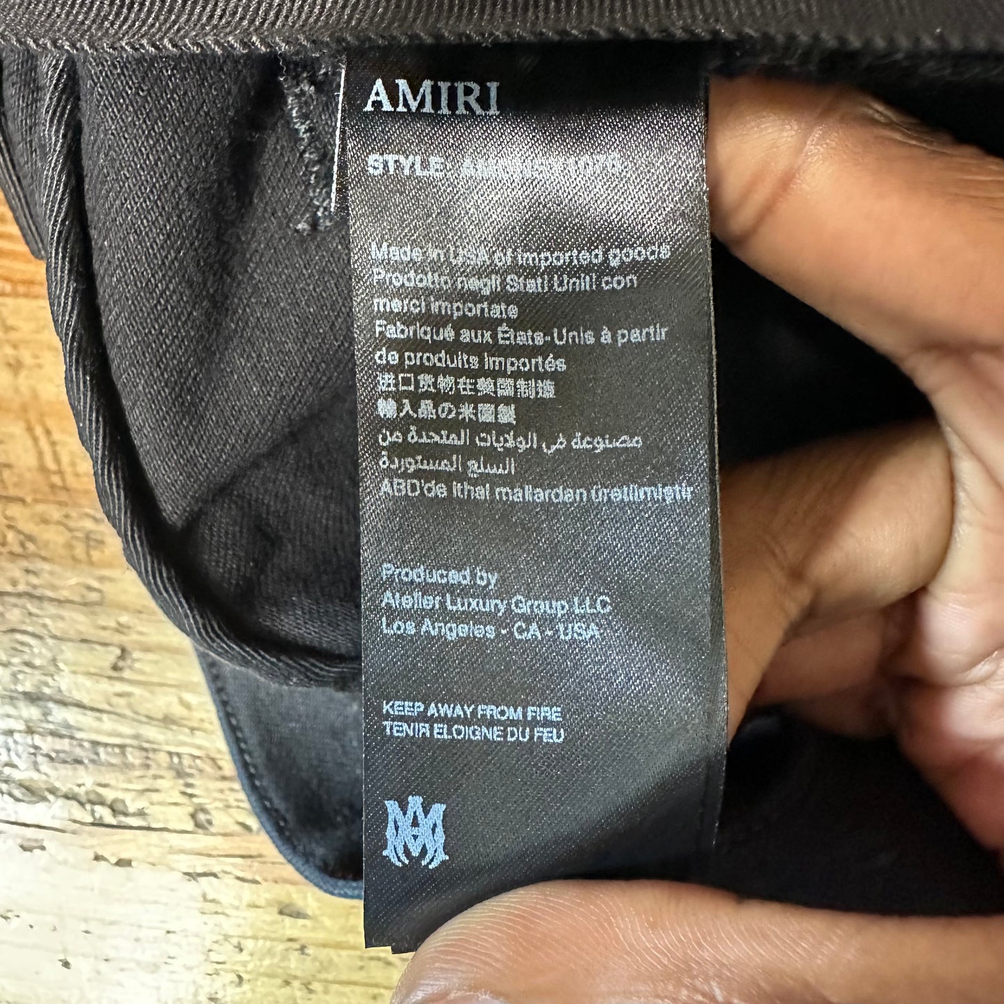 Amiri MX1 Snakeskin Black Denim Jeans Sz 31