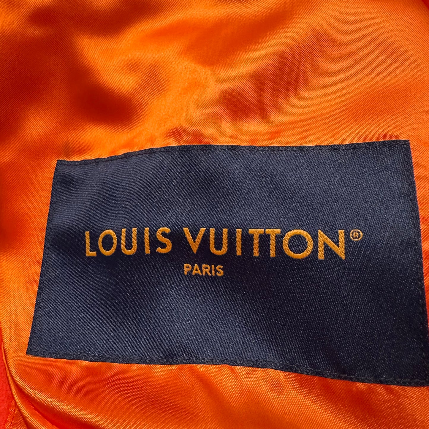 Louis Vuitton Mini Varsity Puzzle Jacket Orange Sz XXXL (56)