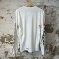 Chrome Love You Spell White Long Sleeve Sz M