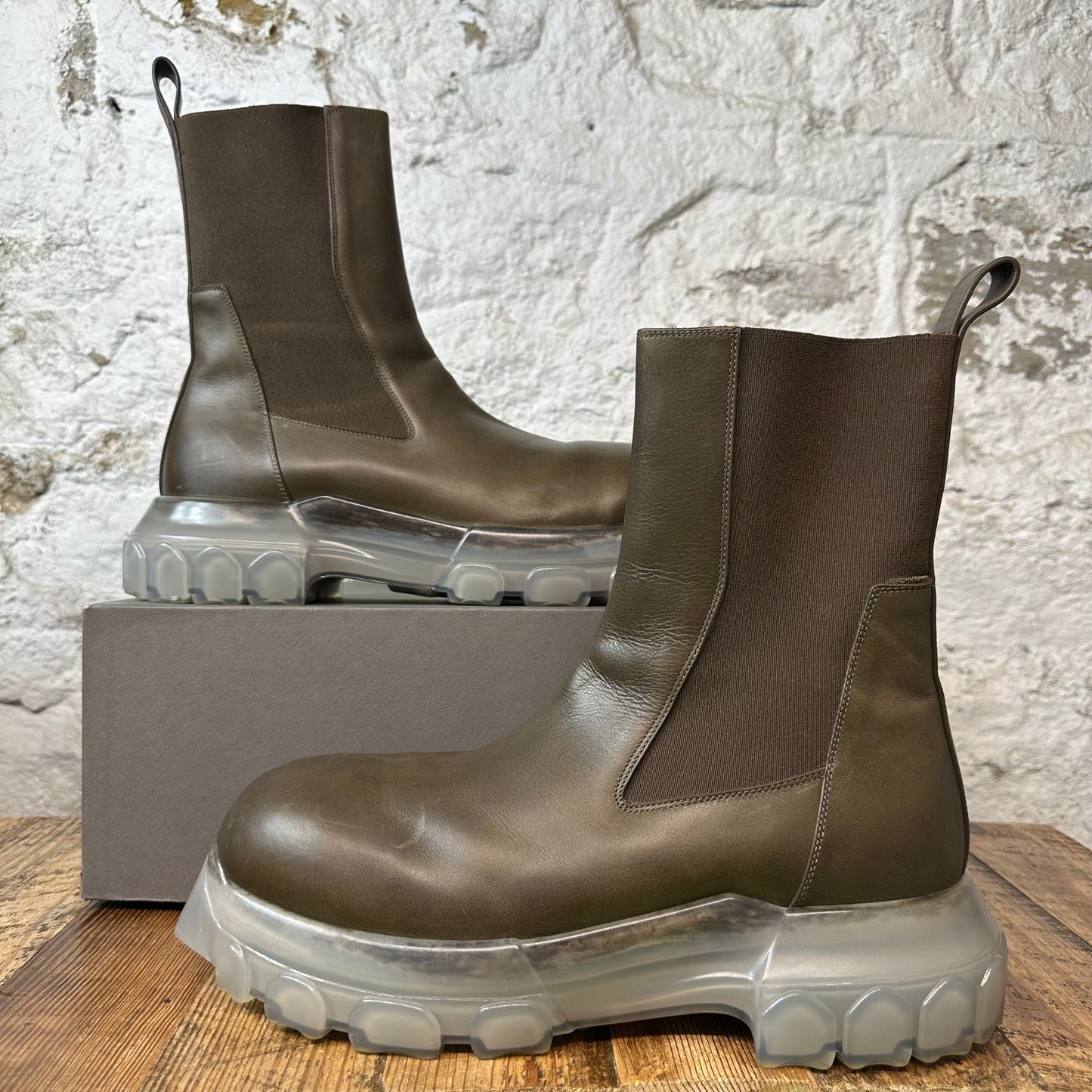 Rick Owens Bozo Tractor Boot Brown Sz 13 (46)