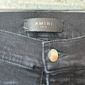 Amiri MX1 Camo Faded Black Denim Jeans Sz 34