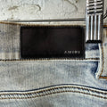 Amiri Plain Washed Blue Denim Jeans Sz 30