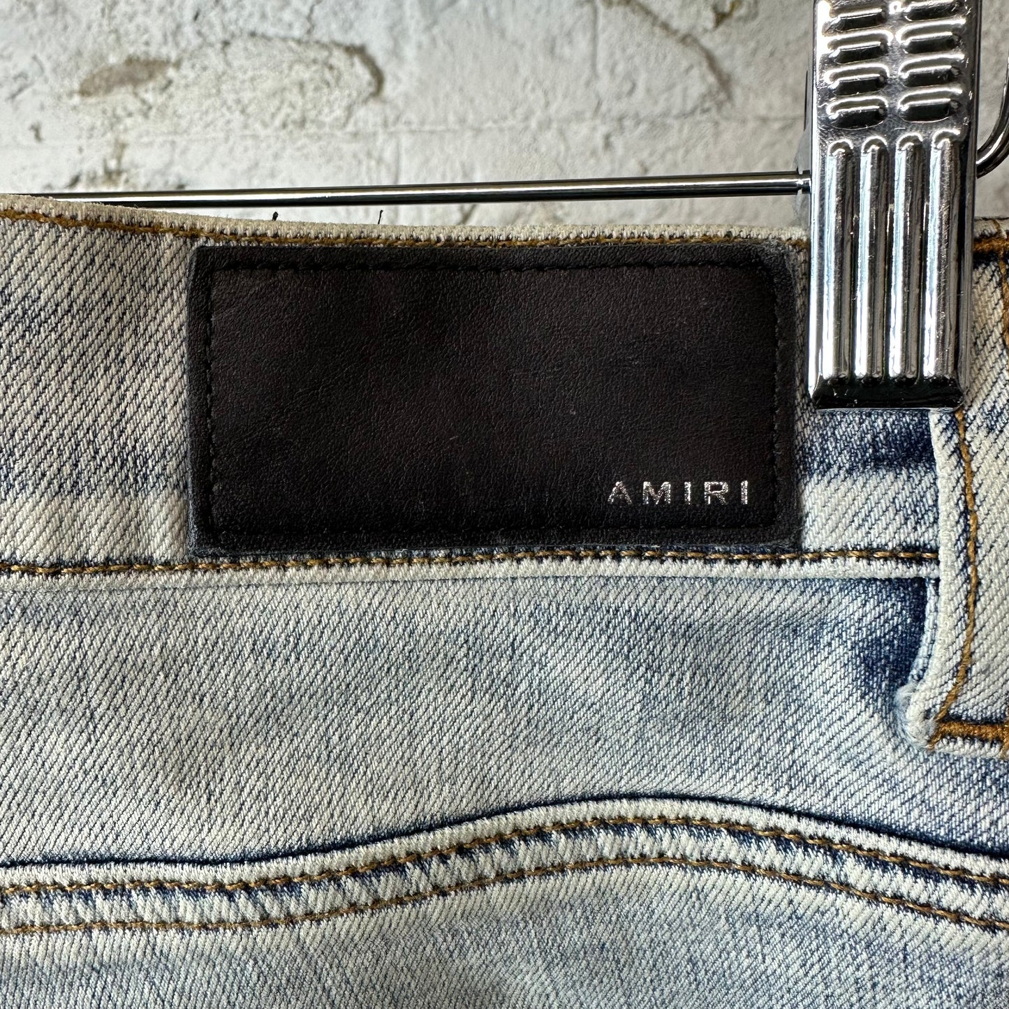 Amiri Plain Washed Blue Denim Jeans Sz 30