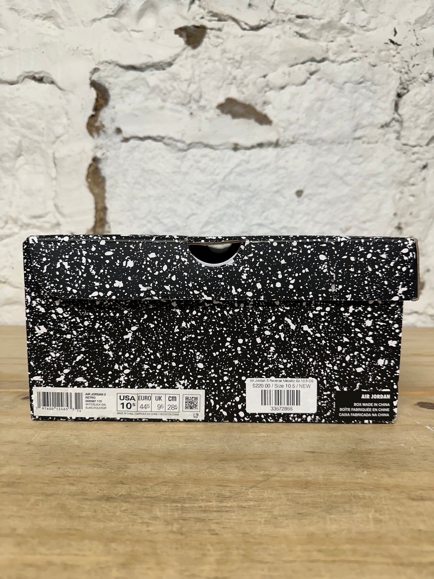 Air Jordan 5 Reverse Metallic Sz 10.5 DS