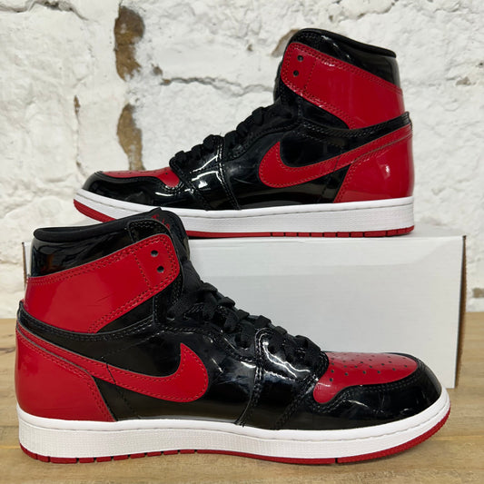 Air Jordan 1 High Patent Bred Sz 9