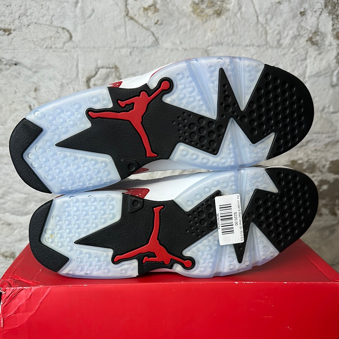 Air Jordan 6 Red Oreo Sz 10.5 DS