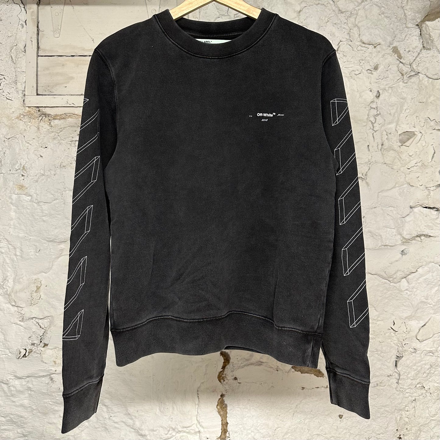 Off White Geometric Crewneck Sz S