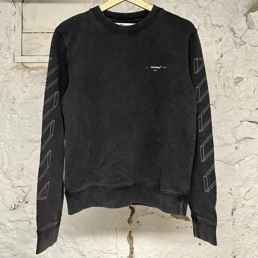 Off White Geometric Crewneck Sz S