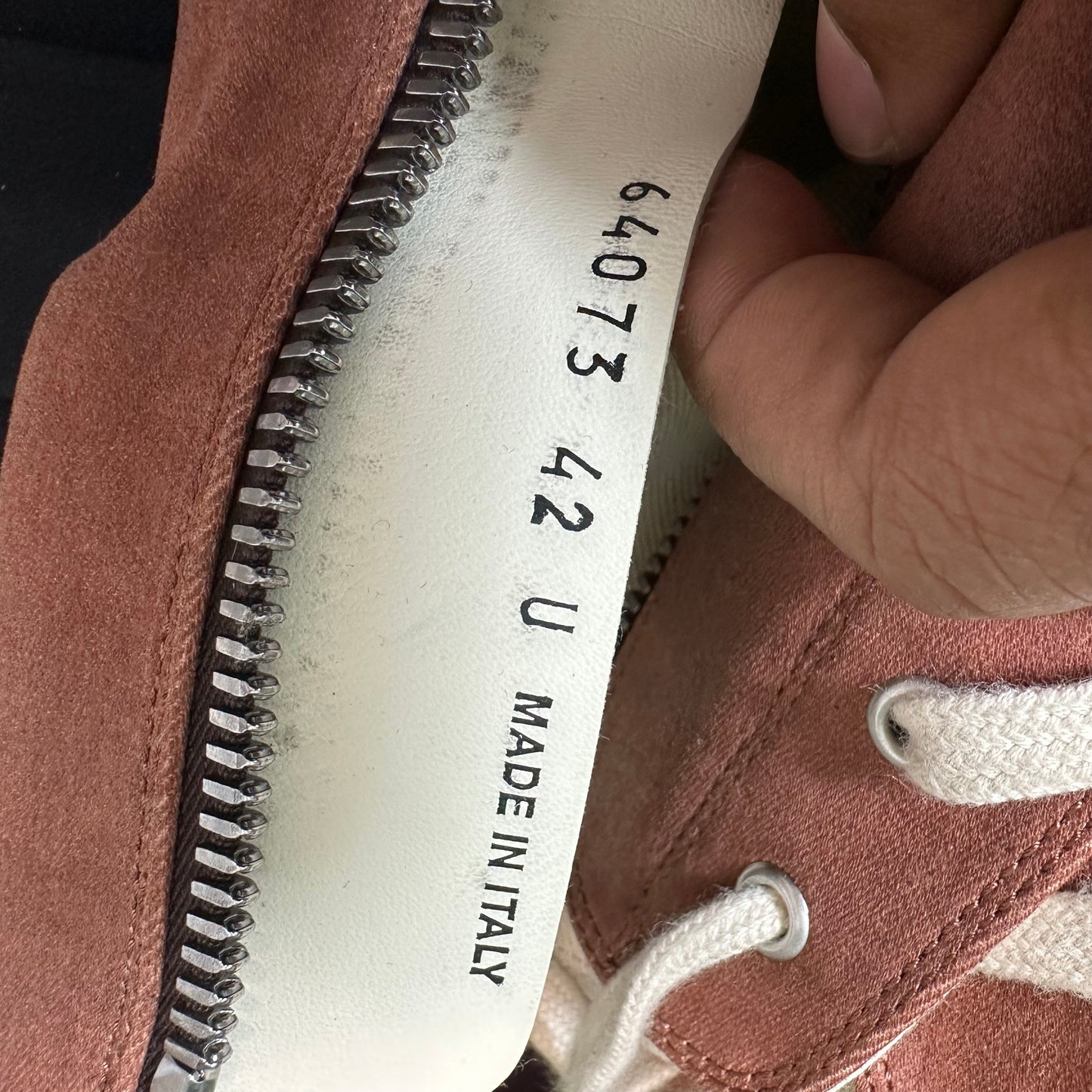 Rick Owens High Terra Milk Sneaker Sz 9 (42)