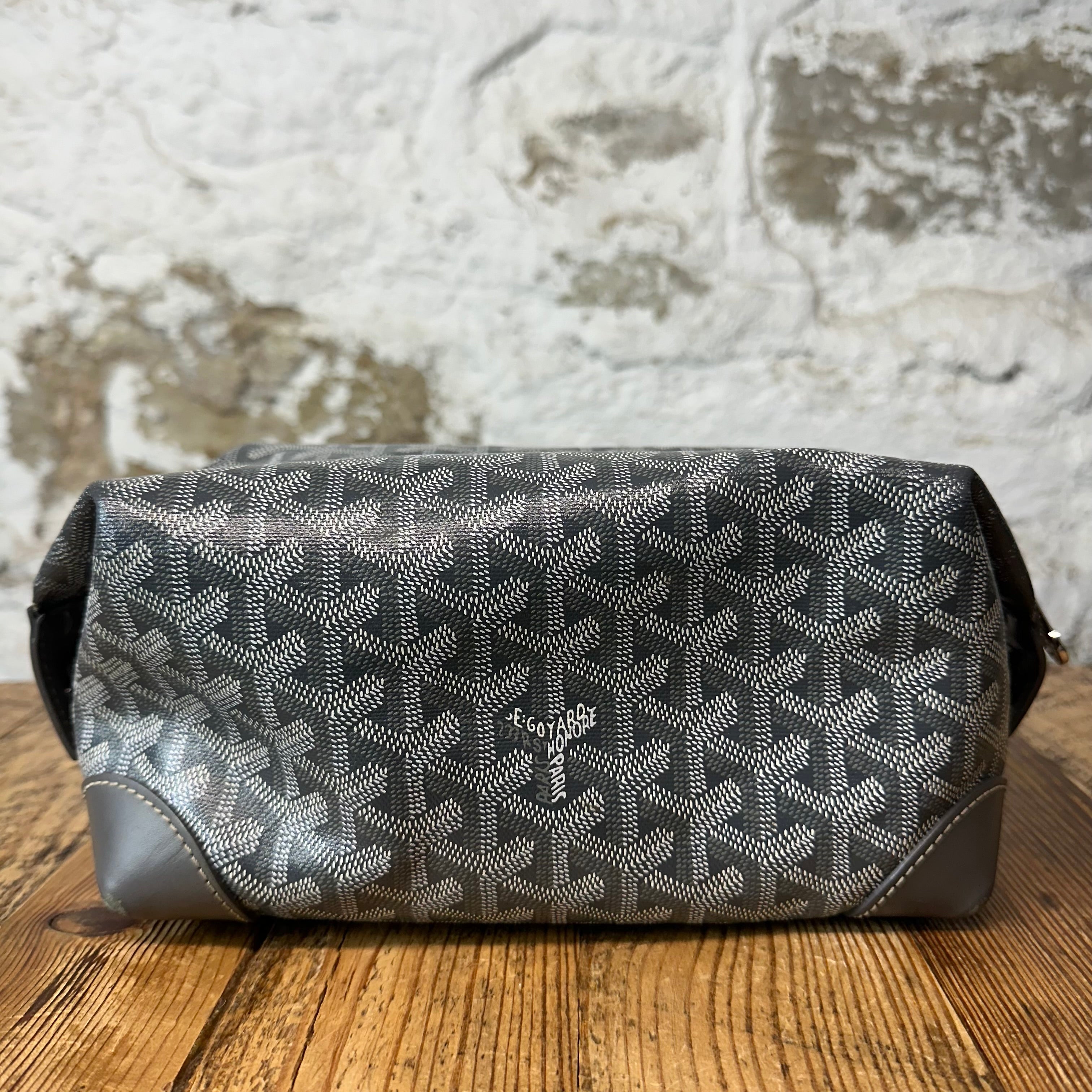 Goyard Boeing 25 Grey Monogram Toiletry Bag