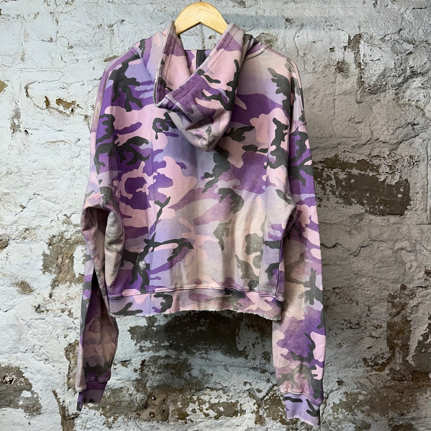 Vale Purple Camo Zip Up Hoodie Sz M DS
