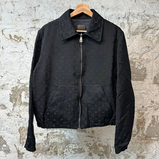 Louis Vuitton Black Monogram Reversible Chic Jacket Sz M (48)