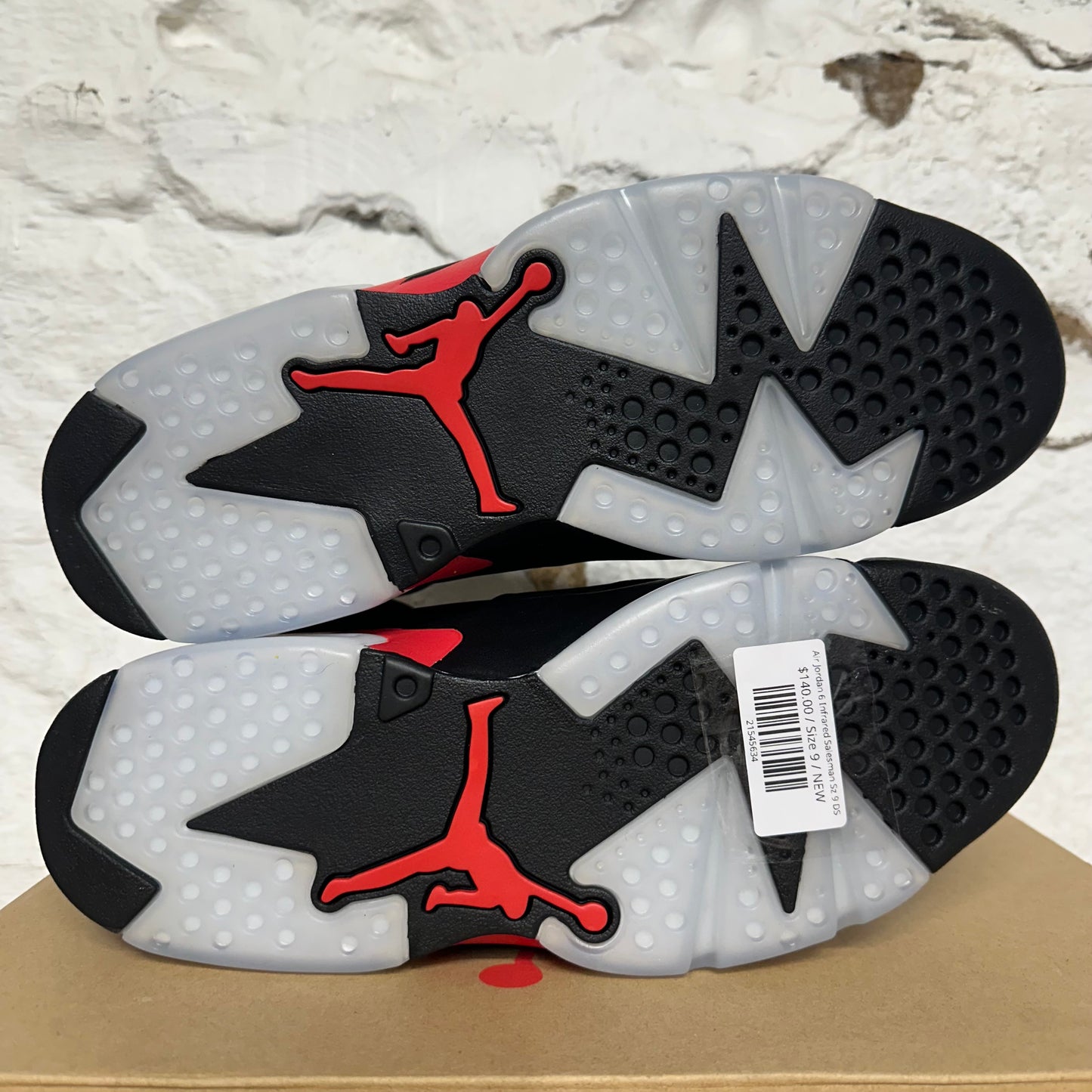Air Jordan 6 Infrared Salesman Sz 9 DS