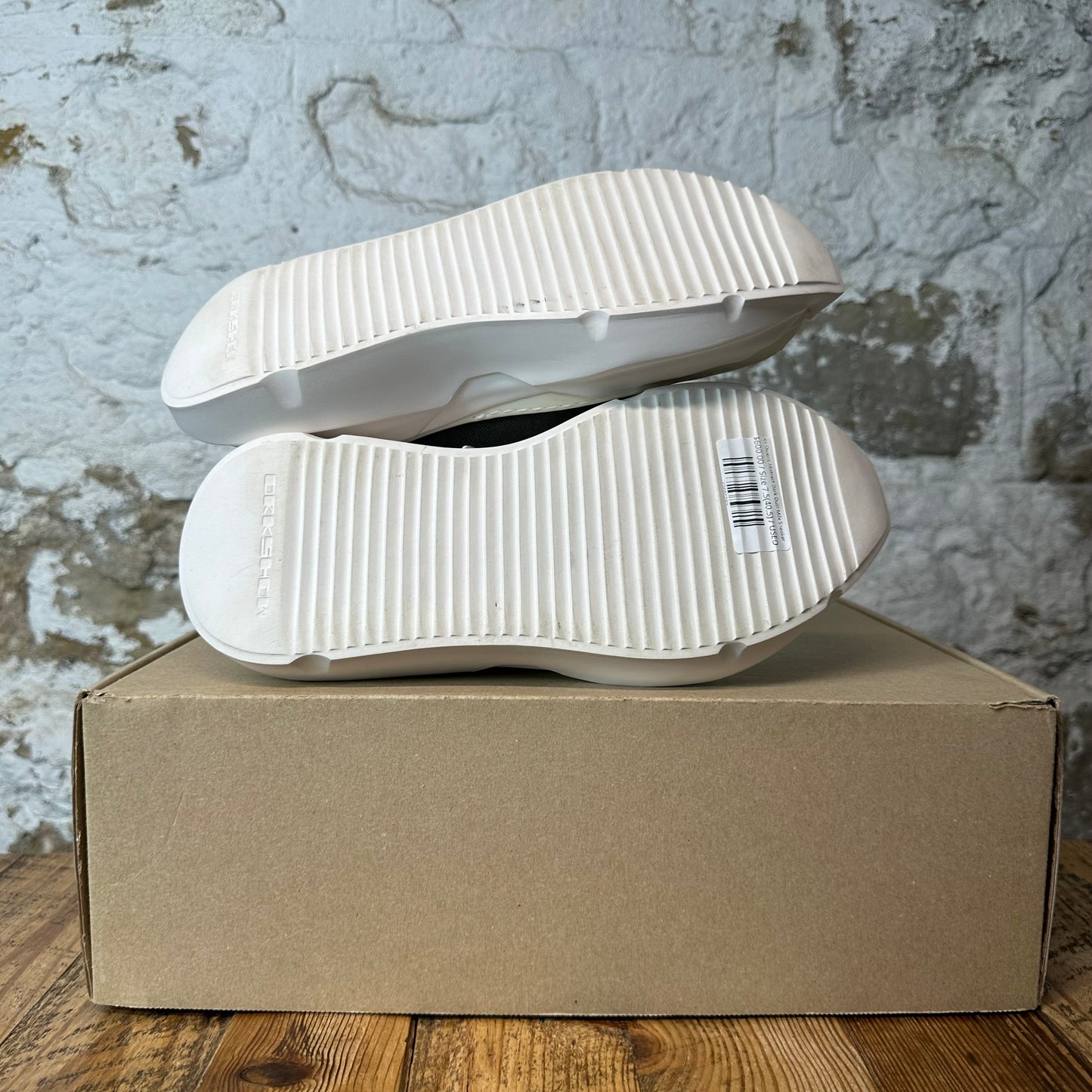Rick Owens Abstract Dark Dust Milk Sneaker Sz 7.5 (40.5)