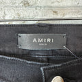 Amiri Red White Bones Black Denim Jeans Sz 29