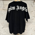 Palm Angels Back Spellout Black T-Shirt Sz M