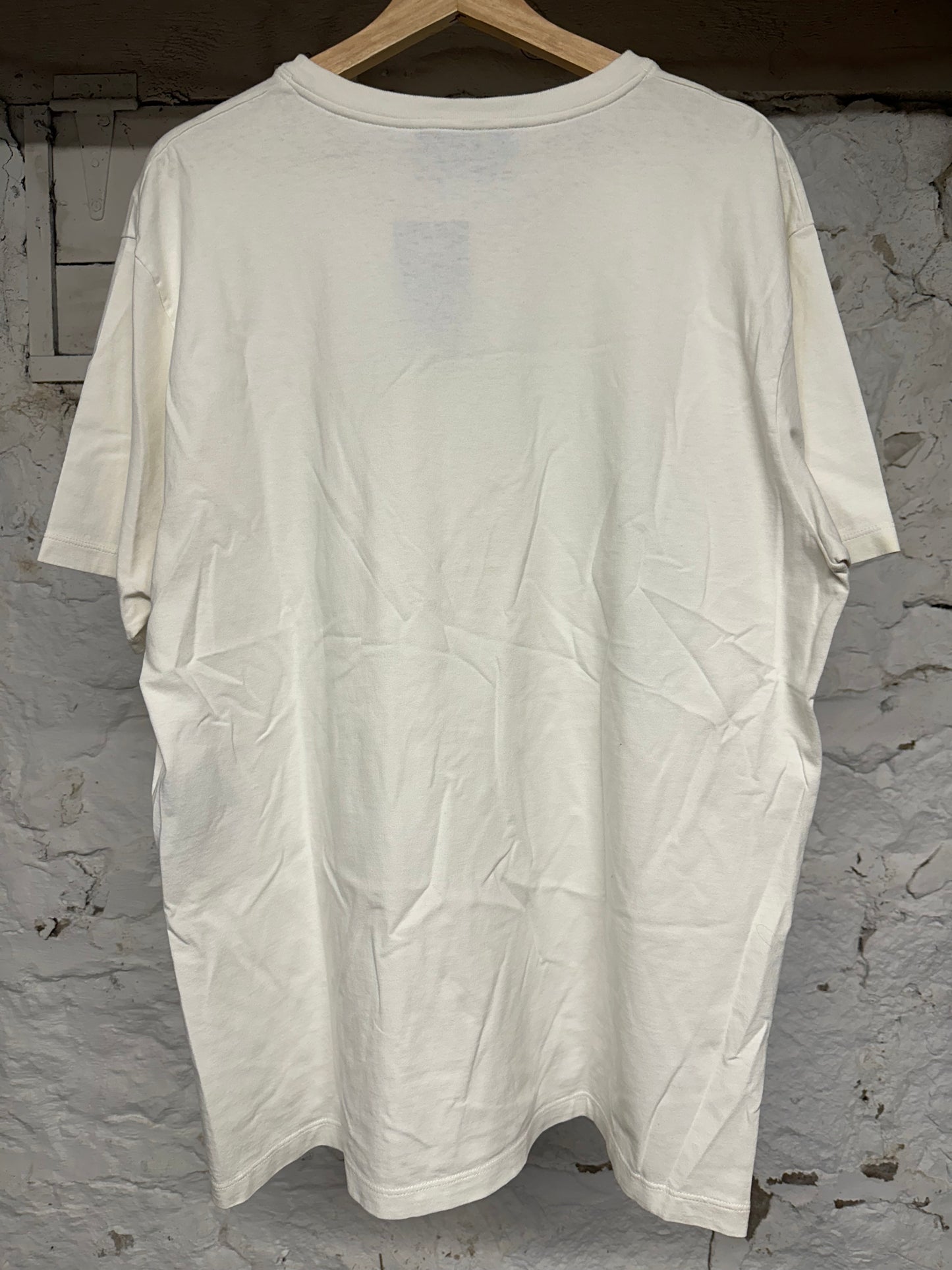 Gucci Big GG Logo White T-Shirt Sz L