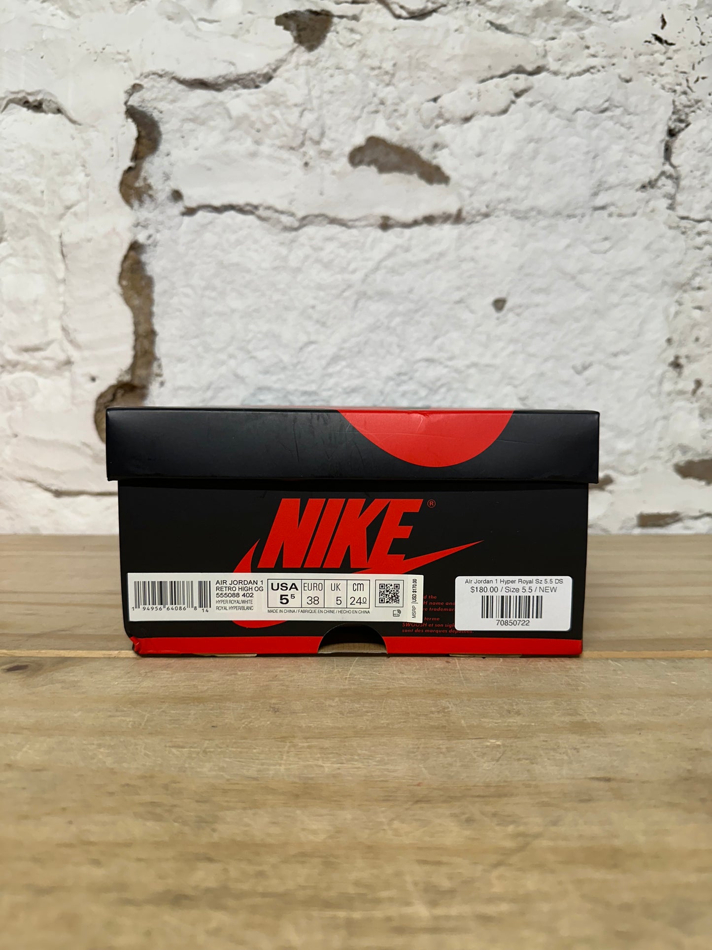 Air Jordan 1 High Hyper Royal Sz 5.5 DS