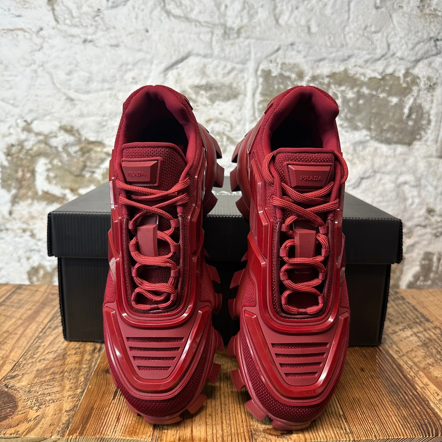 Prada Cloudbust Thunder Maroon Sneaker Sz 8
