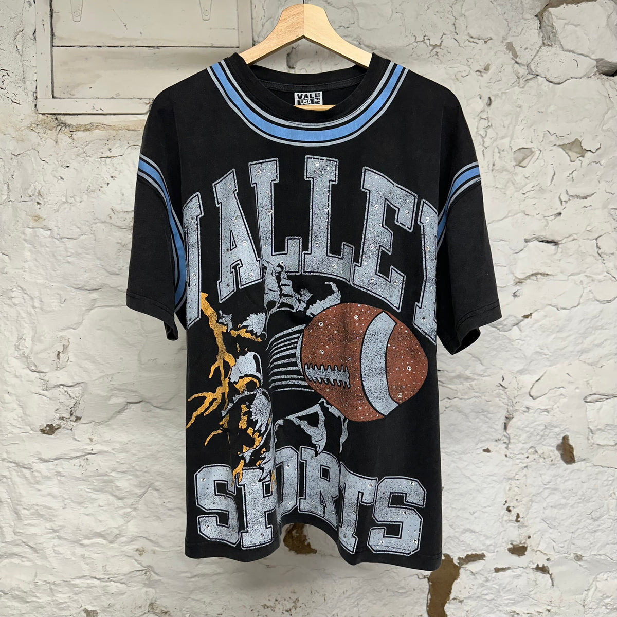 Vale Classic Bling Black T-Shirt Sz XL