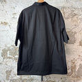 Prada Technical Black Half Zip Poplin Shirt Sz L