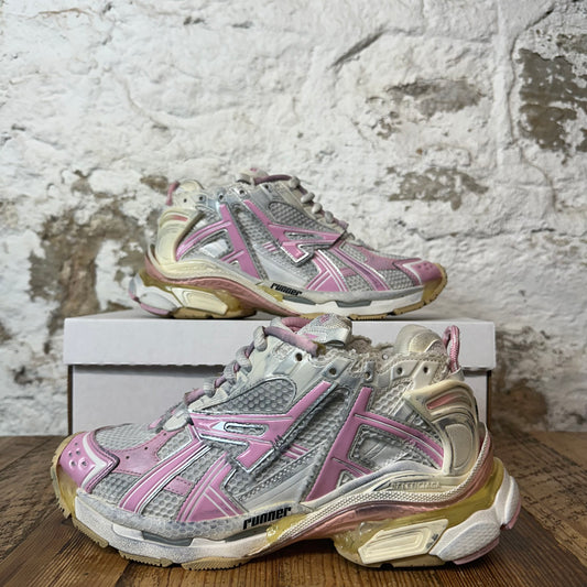 Balenciaga Runner Pink White Gray Sneaker Sz 6 (38)