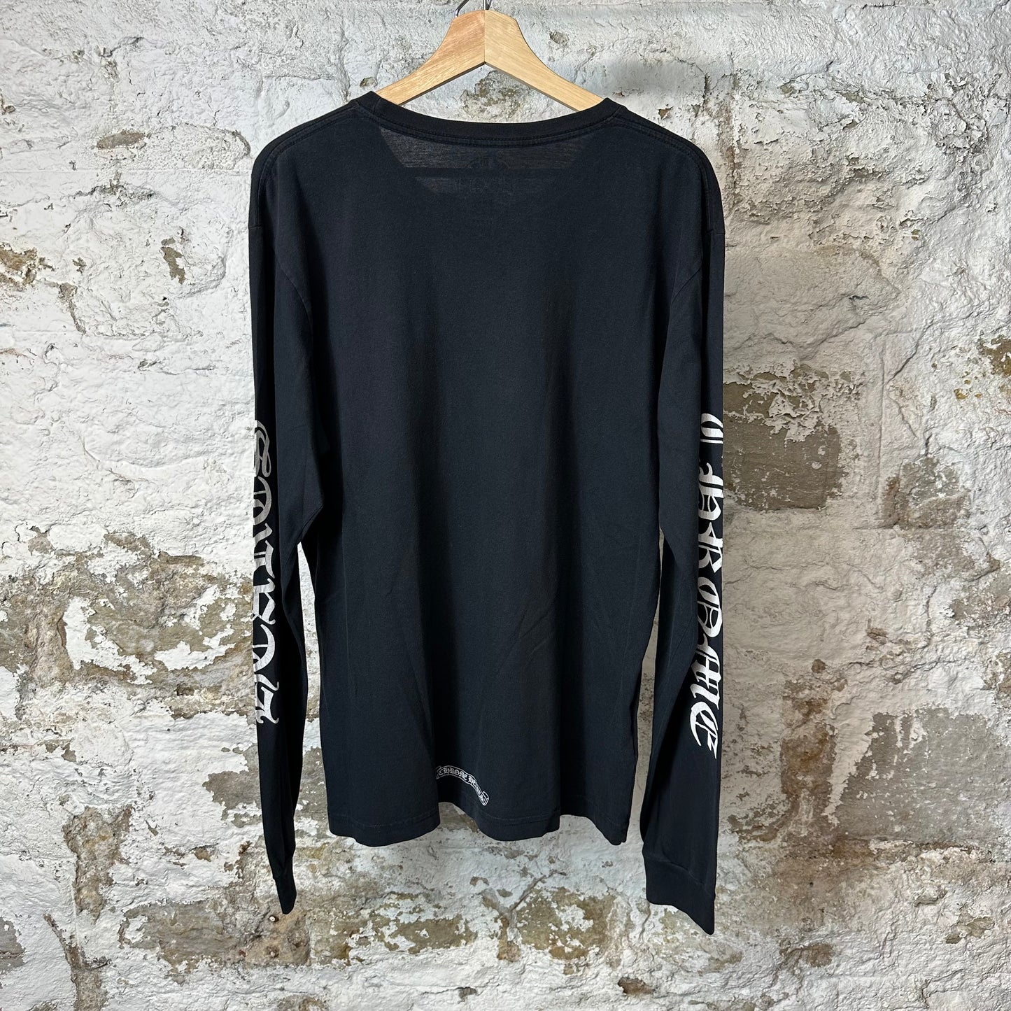 Chrome Hearts Neck Logo L/s Black Sz L