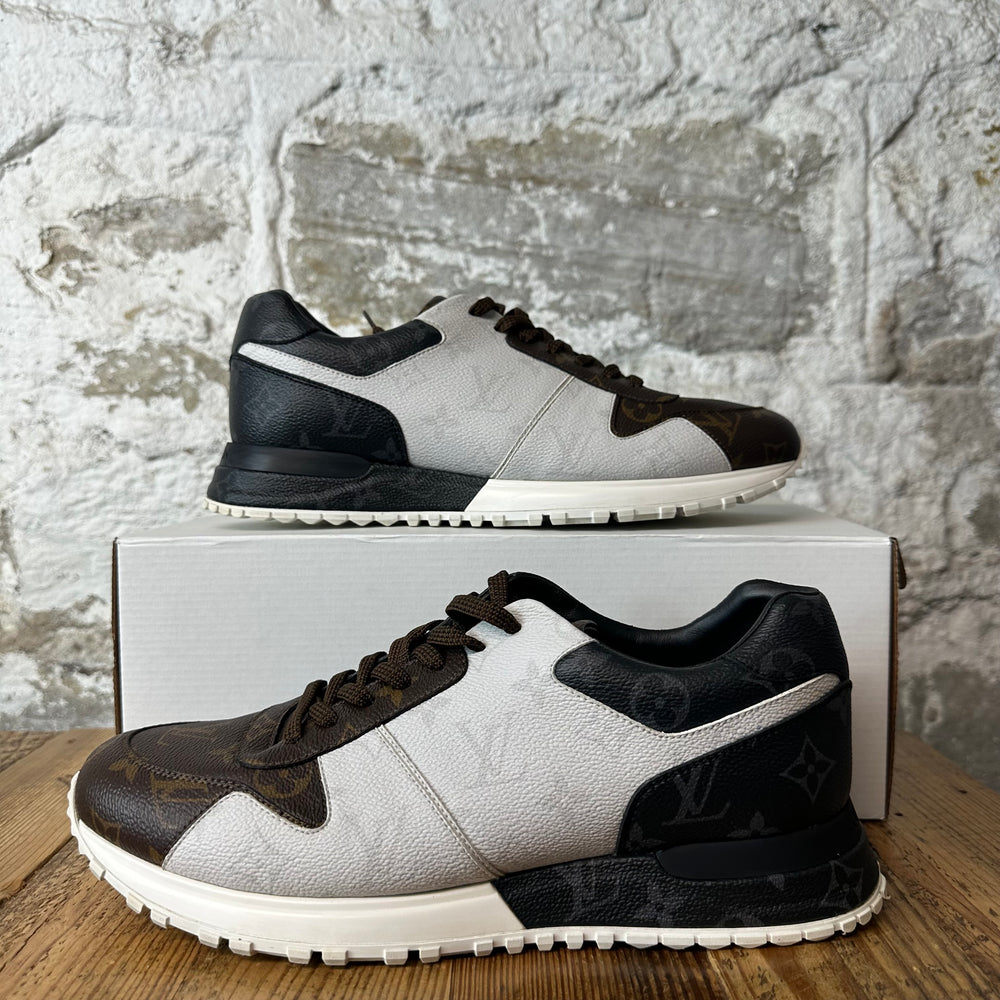Louis Vuitton Runaway Black Brown White Sneaker Sz 9.5 (8LV)