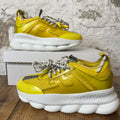 Versace Chain Reaction Yellow White Sneaker Sz 5 (37)