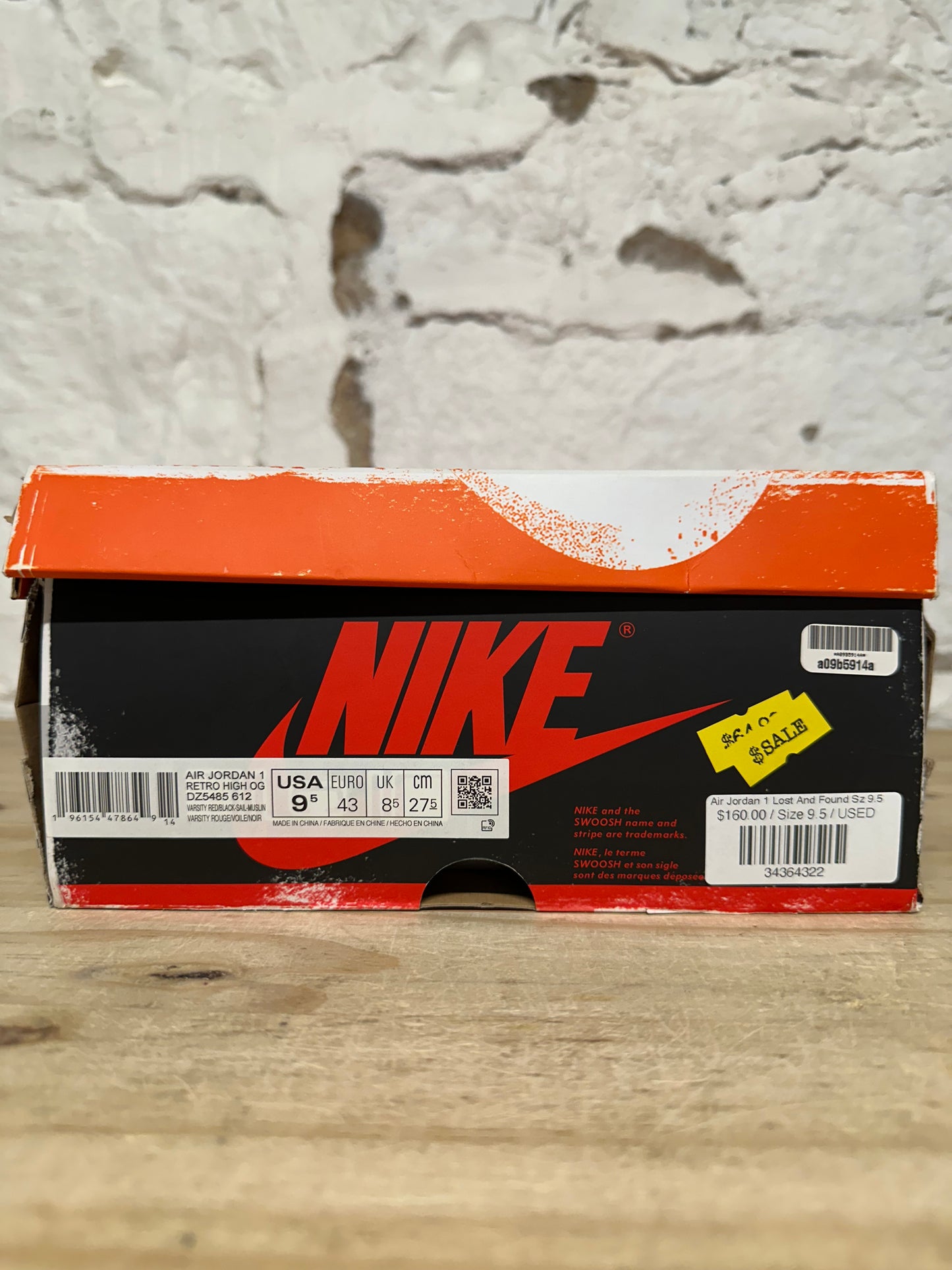 Air Jordan 1 High Chicago Lost And Found Sz 9.5