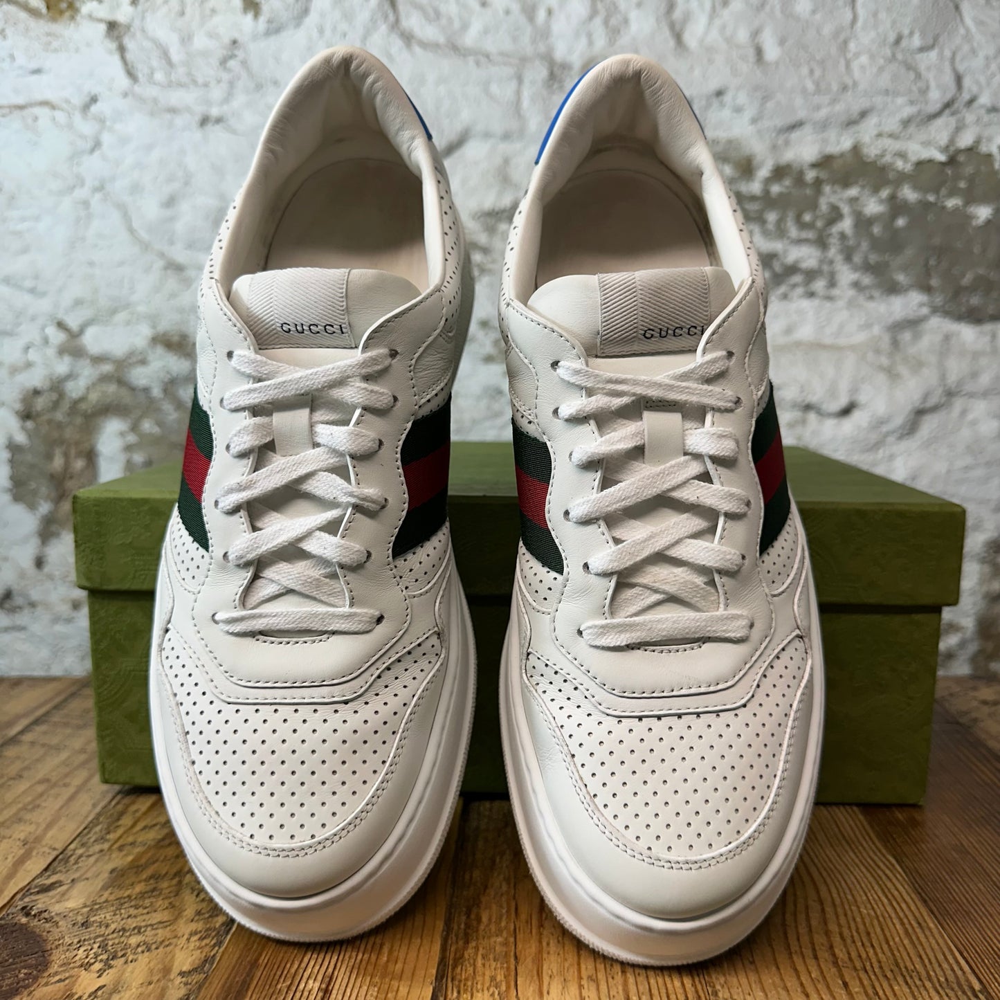 Gucci Chunky GG Web White Sneaker Sz 9