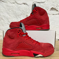 Air Jordan 5 Red Suede Sz 9