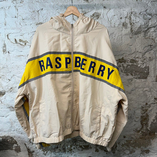 GV Gallery Raspberry Cream Zip Up Jacket Sz XL