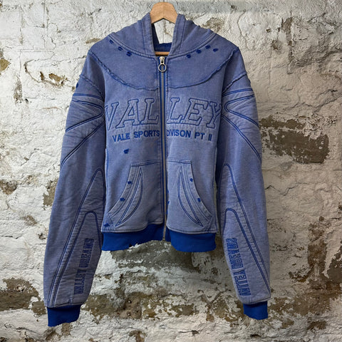 Vale Armor Zip Up Hoodie Blue Sz M