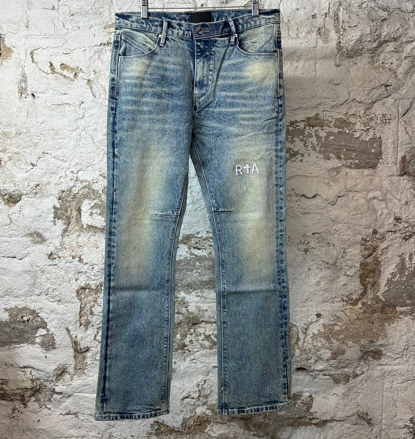 RTA Denis Distressed Blue Denim Jeans