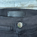 Amiri MX1 Green Suede Black Denim Jeans Sz 38 (Tailored)