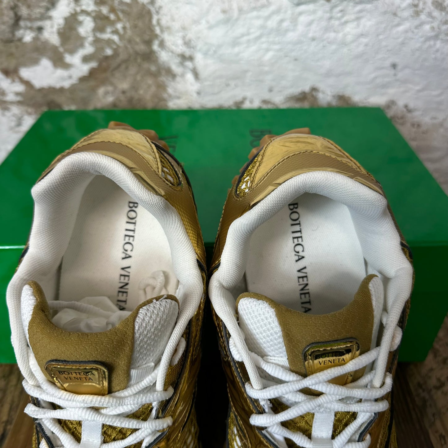 Bottega Veneta Gold Orbit Sneaker Sz 10 (43)