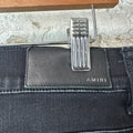 Amiri MX1 Black White Woven Black Denim Jeans Sz 31