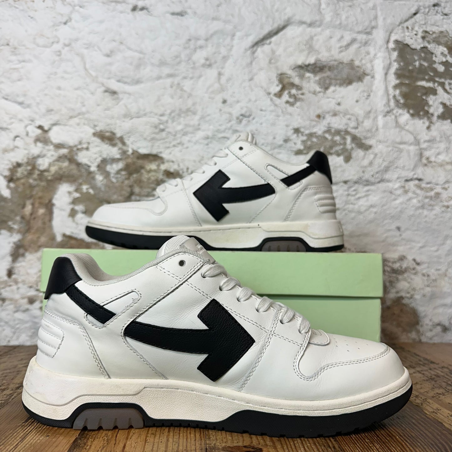 Off-White Out Of Office Black White Sneaker Sz 8 (41)