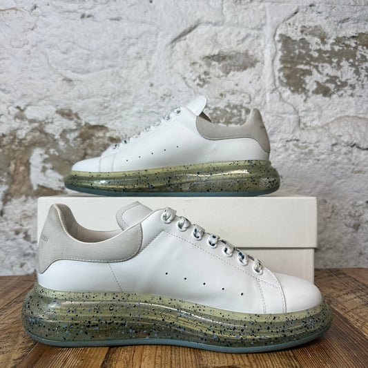 Alexander Mcqueen Grey Suede Tab Paint Splatter Sole Sneaker Sz 10 (43)