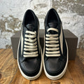 Rick Owens Vintage Black Leather Milk Sneaker Sz 11 (44) DS