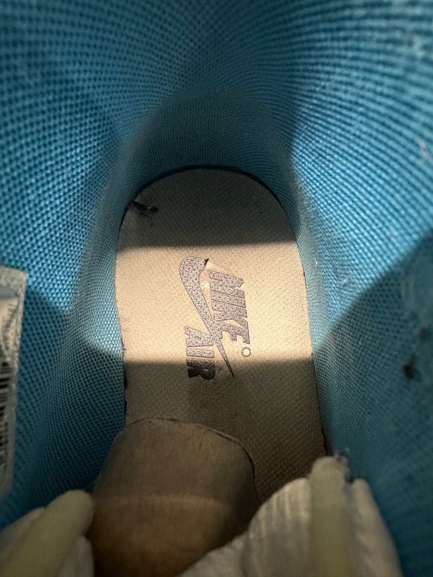 Air Jordan 1 High Off-White University Blue Sz 10