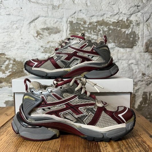 Balenciaga Runner Maroon Grey White Sneaker Sz 7 (40)