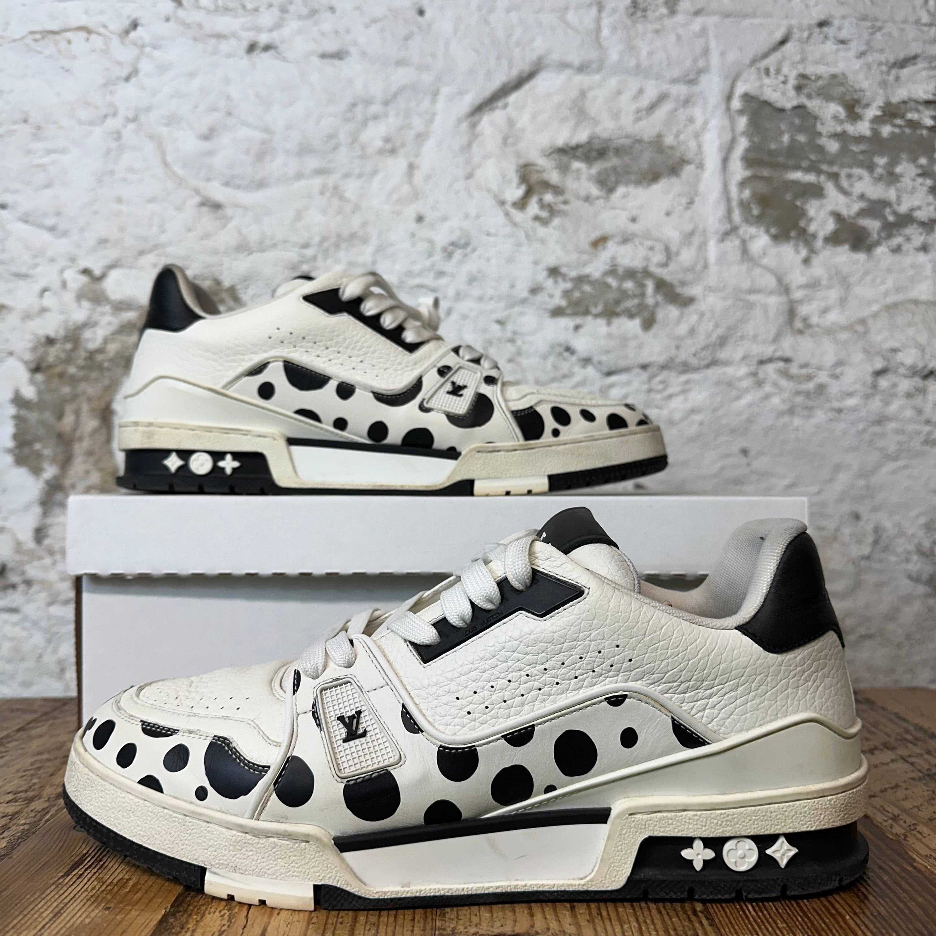 Louis Vuitton Yayoi Kusama Black White Trainer Sz 10(8.5LV)